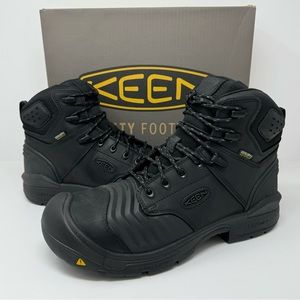 KEEN Men’s Portland 6” WP Carbon Fiber Toe Boots Utility Black Sz 11 D New $230